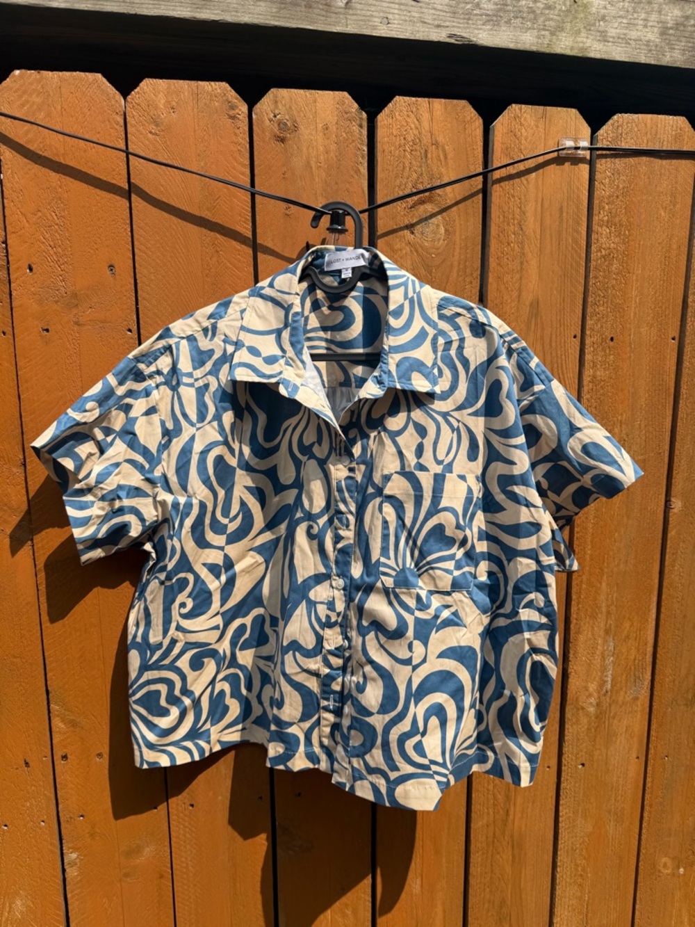 Lost + Wander Milos Cove Short Sleeve Button-Down Shirt